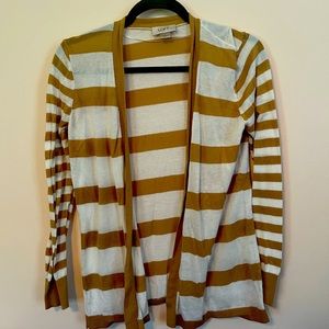 Loft striped cardigan size L
